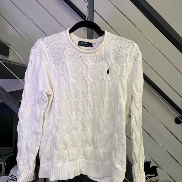 Polo Ralph Lauren Cable Knit Sweater Roll Neck Size S - Picture 4 of 5